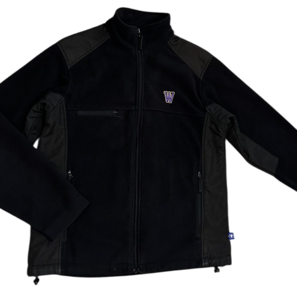 Vintage Washington Huskies NCAA Turfer Athletics Men’s Full Zip Fleece Jacket Sm
